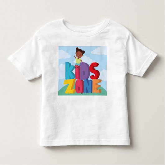 Personaliseer Cartoon Red Yellow Virginia bij Play Kinder Shirts (Voorkant)
