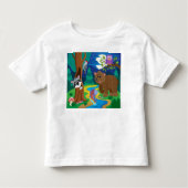 Personaliseer Cartoon Stream Forest Animals Kinder Shirts (Voorkant)