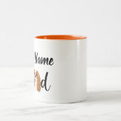 Personaliseer Cavalier King Charles Spaniel Pap Tweekleurige Koffiemok (Center)