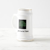 Personaliseer Celtic Knot Shamrock Stein Bierpul (Voorkant links)