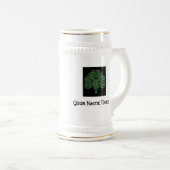 Personaliseer Celtic Knot Shamrock Stein Bierpul (Voorkant rechts)