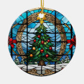 Personaliseer Ceramic Circle Ornament (Voorkant)