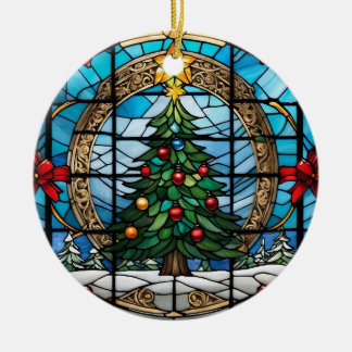 Personaliseer Ceramic Circle Ornament