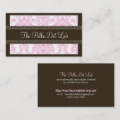 :personaliseer: Charming Damask Visitekaartje (roz (Voorkant / Achterkant)