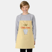 Personaliseer Chef Kinder Cream Craft Schort (Gedragen)