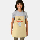 Personaliseer Chef Kinder Cream Craft Schort (Insitu)