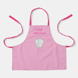 Personaliseer Chef Kinder Roze Ambacht Schort