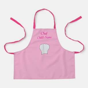 Personaliseer Chef Kinder Roze Ambacht Schort