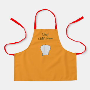 Personaliseer Chef Kinder Sinaasappel Craft Schort