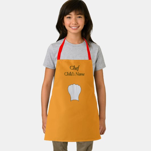 Personaliseer Chef Kinder Sinaasappel Craft Schort (Insitu)