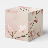 Personaliseer Cherry Blossom Wedding Favoriet Box Bedankdoosjes (Achterkant)