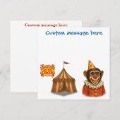 Personaliseer: Chester de clown chimpansee (Voorkant / Achterkant)