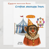 Personaliseer: Chester de clown chimpansee (Voorkant / Achterkant)