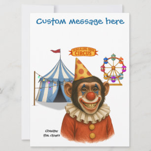 Personaliseer: Chester de clown chimpansee