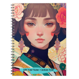 PERSONALISEER Chinese Beauty Collage Notitieboek