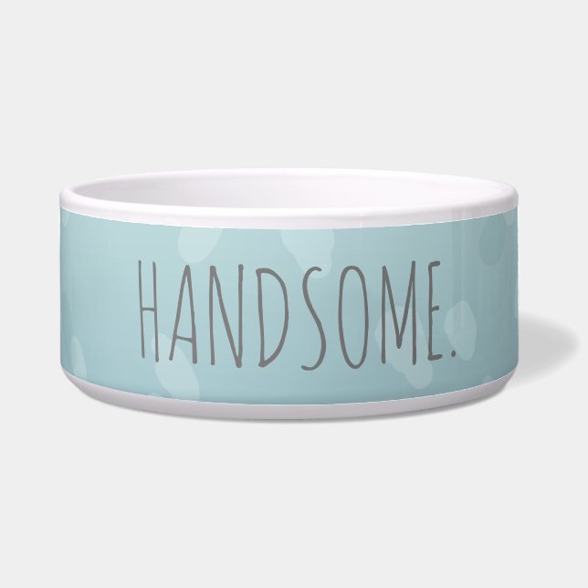 Personaliseer chique Waterverf Ombre Voerbakje (Voorkant)