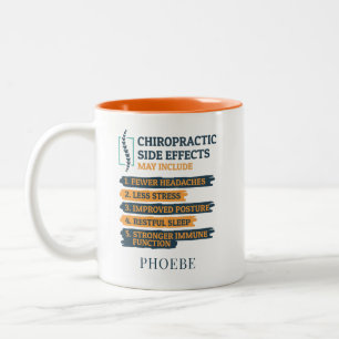 Personaliseer Chiropractische Bijwerkingen Novelti Tweekleurige Koffiemok