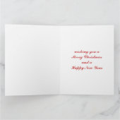 Personaliseer Christmas Corgi met rendiergewei Kaart (Binnen)