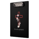 Personaliseer Christmas Holly Cross Klembord (Links)