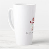 Personaliseer Christmas Holly Cross Latte Mok (Linkerhoek)