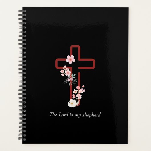 Personaliseer Christmas Holly Cross Planner (Voorkant)