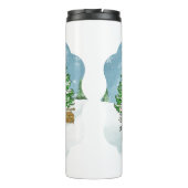 Personaliseer Christmas School Bus Drivers Gift Thermosbeker (Achterkant)