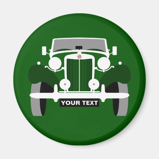 Personaliseer Classic  MG TD Sports Car Magneet (Voorkant)