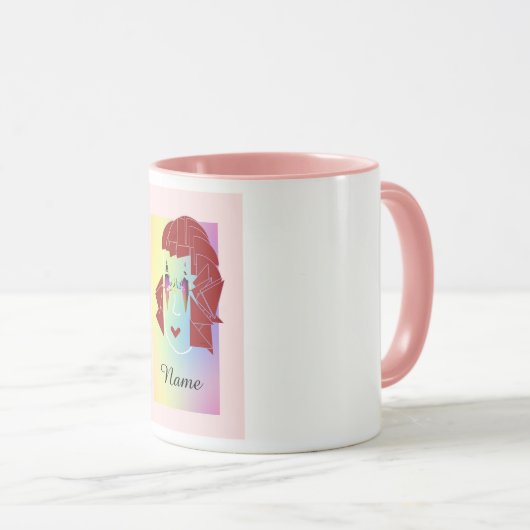 Personaliseer Classic White Glare Fun Mok (Voorkant rechts)