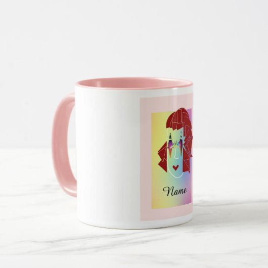 Personaliseer Classic White Glare Fun Mok (Voorkant links)