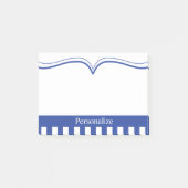 Personaliseer Classy Electric Blue Post-it® Notes (Voorkant)