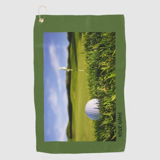 Personaliseer Clip - Op Zachte Golfhanddoek (Voorkant)