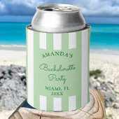 Personaliseer Coastal Beach Bachelorette Party Fav Blikjeskoeler
