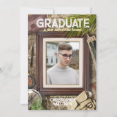 Personaliseer Cool Adventurer Theme Afstuderen Kaart (Voorkant)