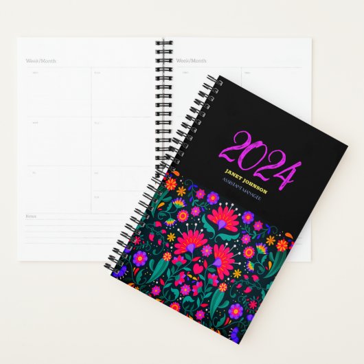 Personaliseer Cool Esthetic BOHO FOLK Ongedateerd  Planner (Display)