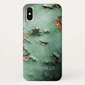 Personaliseer Cool turquoise brown rusty metal Case-Mate iPhone Case (Achterkant)