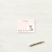 Personaliseer Corgi Post-it® Notes (Op bureau)