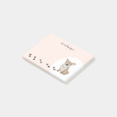 Personaliseer Corgi Post-it® Notes (Schuin)