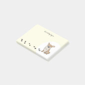 Personaliseer Corgi Post-it® Notes (Schuin)