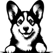 Personaliseer Corgi retouradres Zelfinktende Stempel