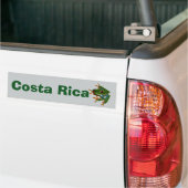Personaliseer Costa Rica Red Eyed Frog Bumpersticker (Op Truck)