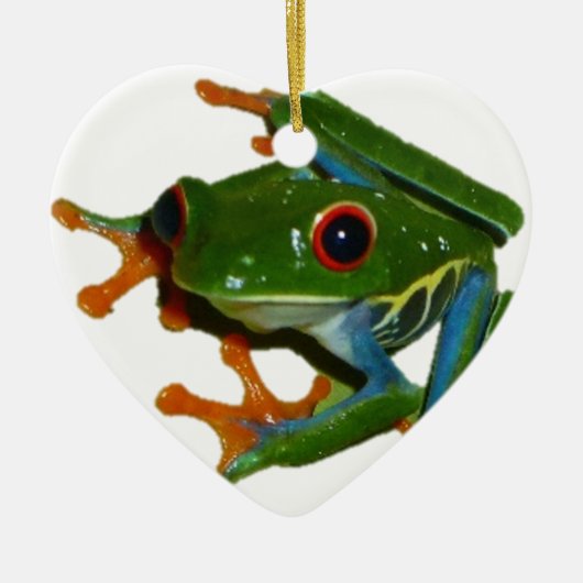 Personaliseer Costa Rica Red Eyed Frog Keramisch Ornament (Voorkant)
