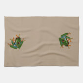 Personaliseer Costa Rica Red Eyed Frog Theedoek (Horizontaal)