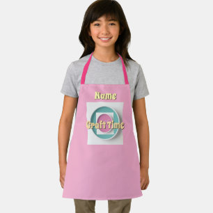 Personaliseer Craft Time Pink Schort
