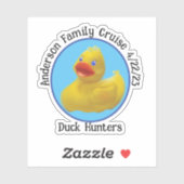 Personaliseer cruising eend water fles sticker (Vel)