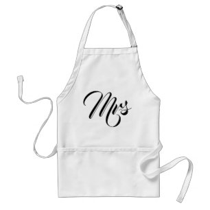 Personaliseer Custom Mr en Mrs Couples Pocket Adul Standaard Schort