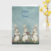 Personaliseer Custom Pasen Wensen  Groeten Kaart (Gele Bloem)