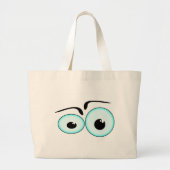 Personaliseer Cute Eyes Beach Sport Canvas tas (Voorkant)