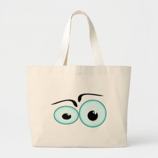 Personaliseer Cute Eyes Beach Sport Canvas tas