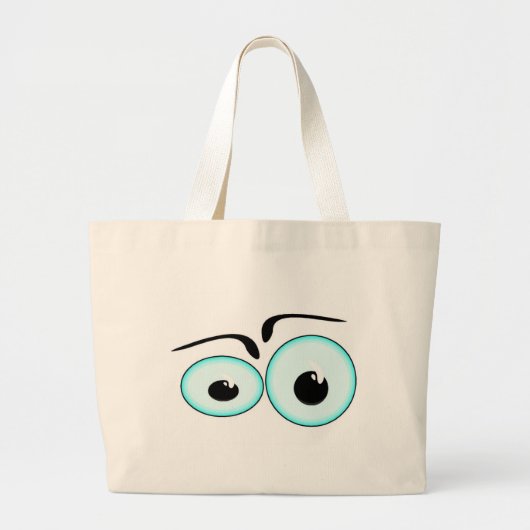 Personaliseer Cute Eyes Beach Sport Canvas tas (Voorkant)