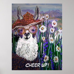 Personaliseer Cute, Fine en Funny Mama Llama-Poste Poster